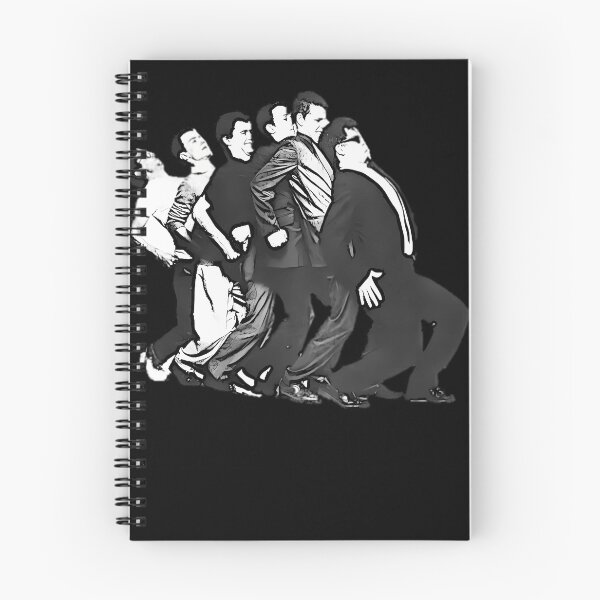 Item preview, Contrast Stencil Style Illustration of Six Men in Suits Moving designed and sold by kasunspot.