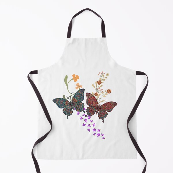 Item preview, Colorful Mandala Butterflies with Wildflowers – Boho Nature Art designed and sold by CHRISMARTE.
