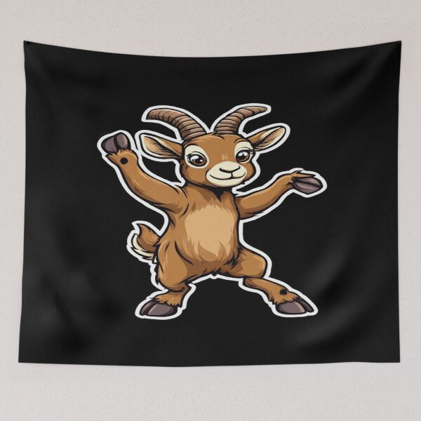 Item preview, Dabbing mountain goat designed and sold by NDstudio.