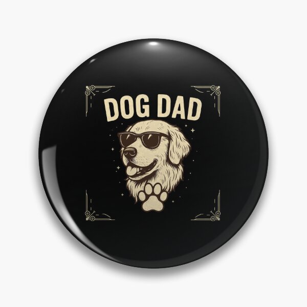 Item preview, Retro Dog Dad Golden Retriever with Sunglasses designed and sold by SoyLamderma.