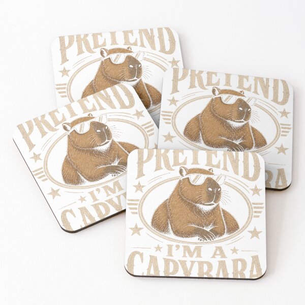 Item preview, Pretend I'm a Capybara Funny Sunglasses Animal designed and sold by JMDesignHub.
