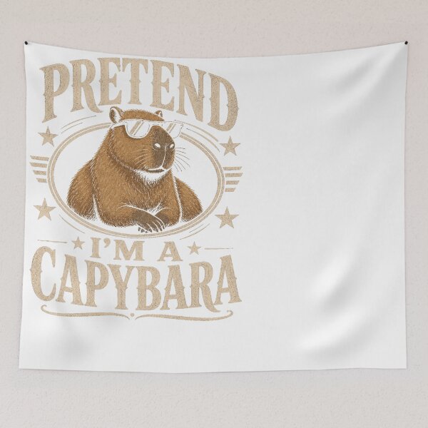 Item preview, Pretend I'm a Capybara Funny Sunglasses Animal designed and sold by JMDesignHub.