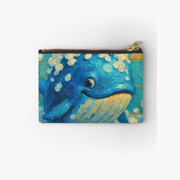 Item preview, Abstract Painting of Whimsical Whale Bath | Cute Playful Whale Illustration | Colorful Modern Coastal Bathroom Wall Art Print designed and sold by PaintedPixels01.