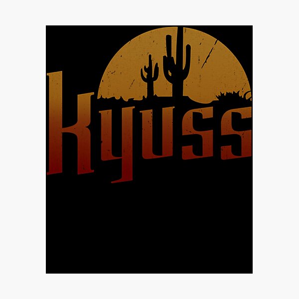 Item preview, Stylized Kyuss Typography in an Orange and Maroon designed and sold by kasunspot.
