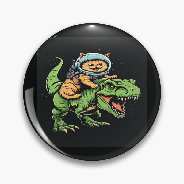 Item preview, Cat riding a dinosaur designed and sold by NDstudio.