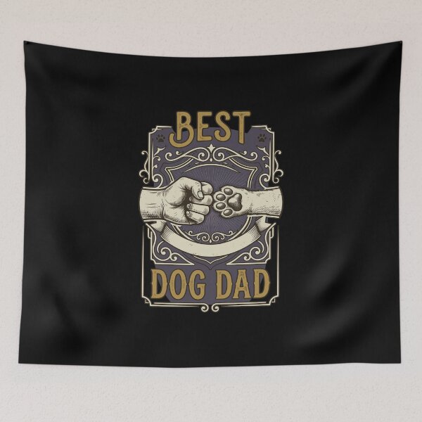Item preview, Vintage Best Dog Dad Fist Bump Design designed and sold by SoyLamderma.