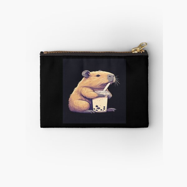 Item preview, Capybara drinking boba designed and sold by NDstudio.