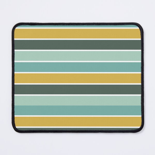 Item preview, Teal Mustard Stripe Pattern | Retro Horizontal Seamless Mid-Century Modern Geometric designed and sold by Dino-Lune.