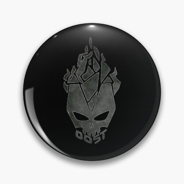 Item preview, Cracked Skull Flame OOST Emblem Distressed Dark  designed and sold by viekneehgamb.