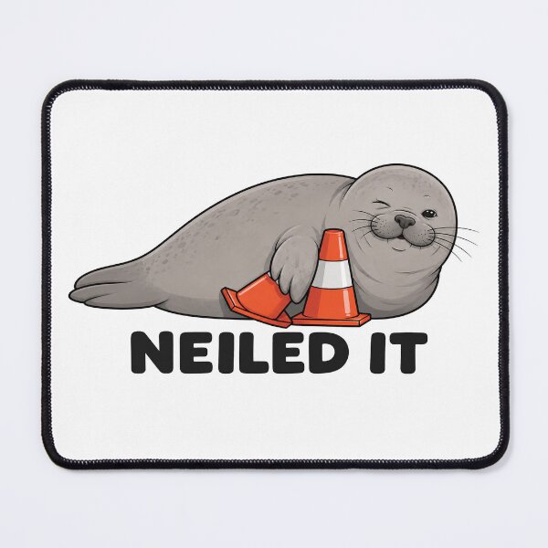 Item preview, Neil The Seal Traffic Cone designed and sold by sentfromemily.