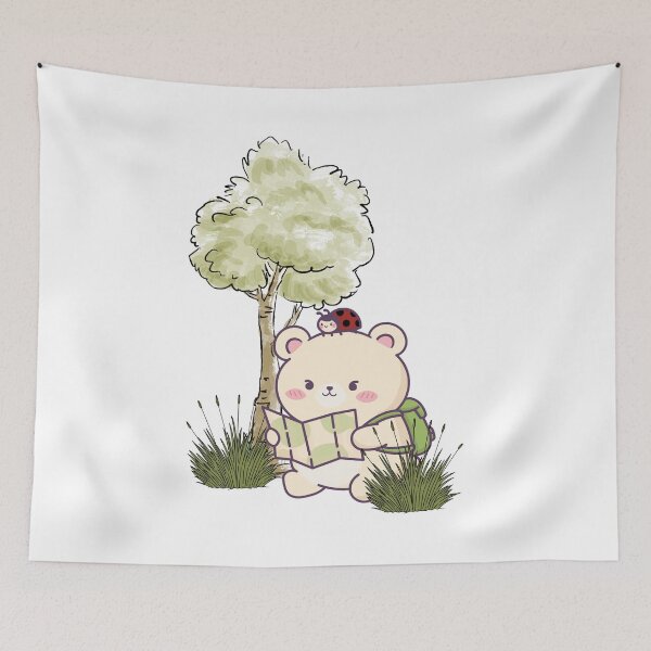Item preview, Cute Bear Reading Map Sticker designed and sold by Echo_Design.
