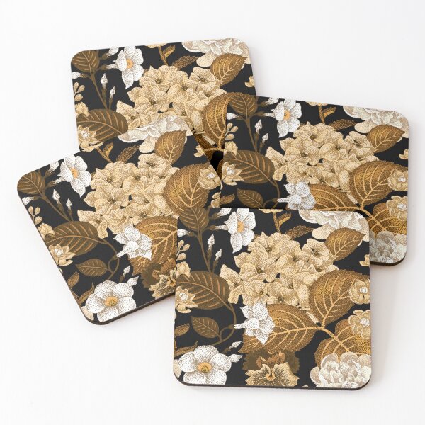 Item preview, Elegant Black & Gold Chinese Floral Pattern designed and sold by SugarCore.
