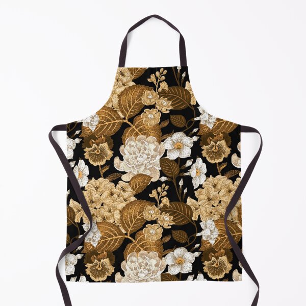 Item preview, Elegant Black & Gold Chinese Floral Pattern designed and sold by SugarCore.
