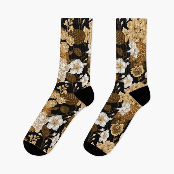Item preview, Elegant Black & Gold Chinese Floral Pattern designed and sold by SugarCore.