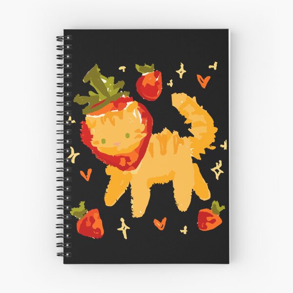 Item preview, Cute Strawberry Cat Art designed and sold by OMITTEROMINOUS.