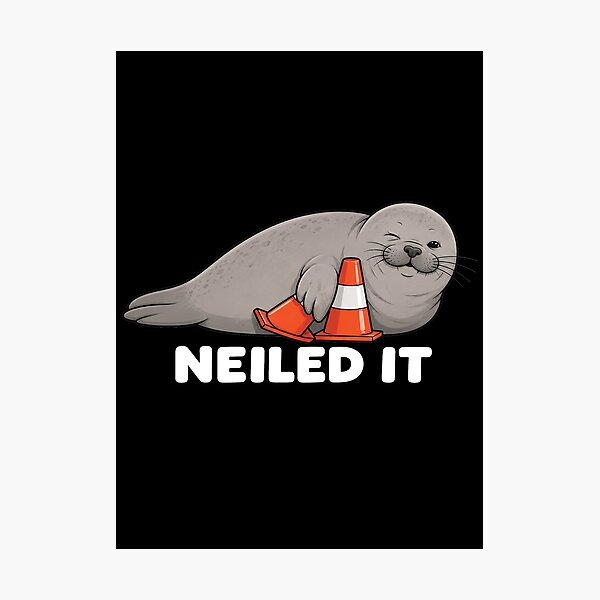 Item preview, Neil The Seal Traffic Cone 2 designed and sold by sentfromemily.