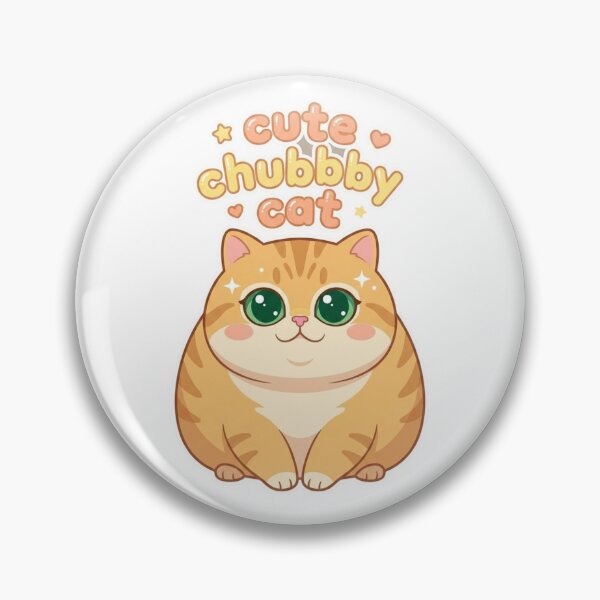 Item preview, Cute Chubby Cat Clipart PNG | Kawaii Orange Tabby Cat Illustration designed and sold by morning sun.