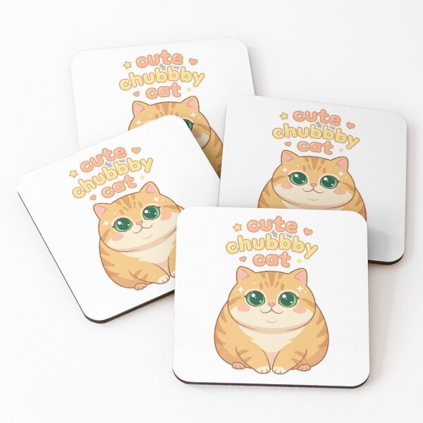 Item preview, Cute Chubby Cat Clipart PNG | Kawaii Orange Tabby Cat Illustration designed and sold by morning sun.