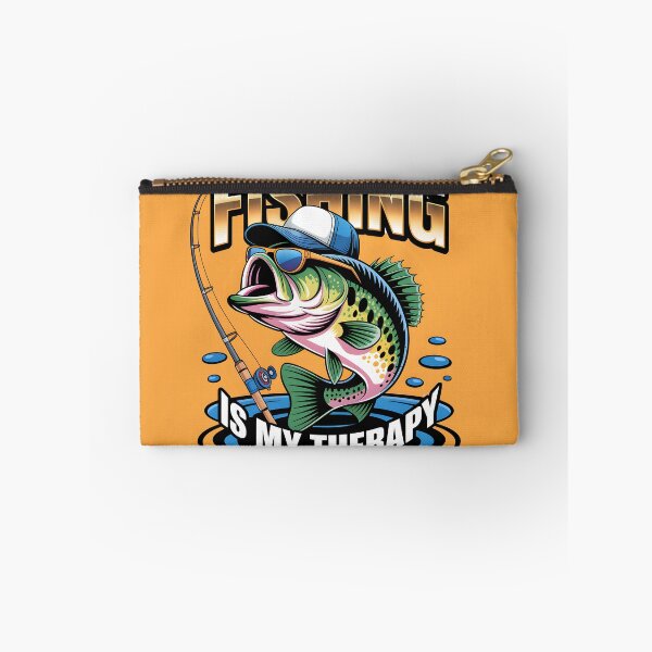 Item preview, Fishing Is My Therapy Bass Fish designed and sold by suechtmpoa.