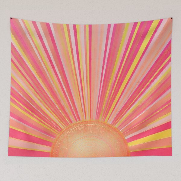 Item preview, Pink Stripes Sunrise designed and sold by Ellie&CharChar&Evy.