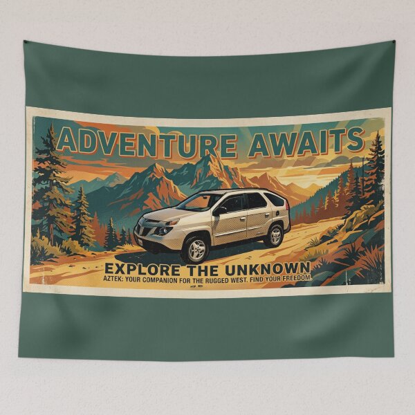 Item preview, Pontiac Aztek Adventure Poster designed and sold by Dimensionality.