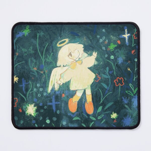 Item preview, Cute Angel Floating in a Dark Floral Night Sky designed and sold by SilasWexford.