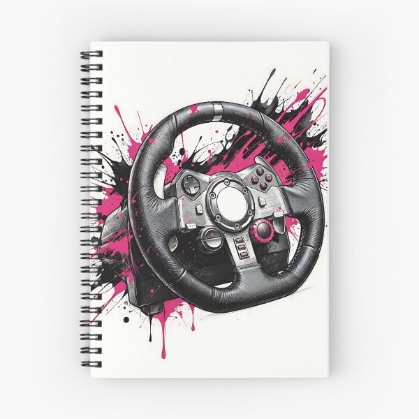 Item preview, Racing steering wheel modern graffiti illustration designed and sold by Z-RankCUSTOMS.