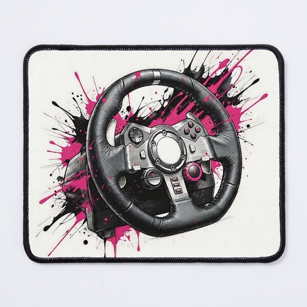 Item preview, Racing steering wheel modern graffiti illustration designed and sold by Z-RankCUSTOMS.