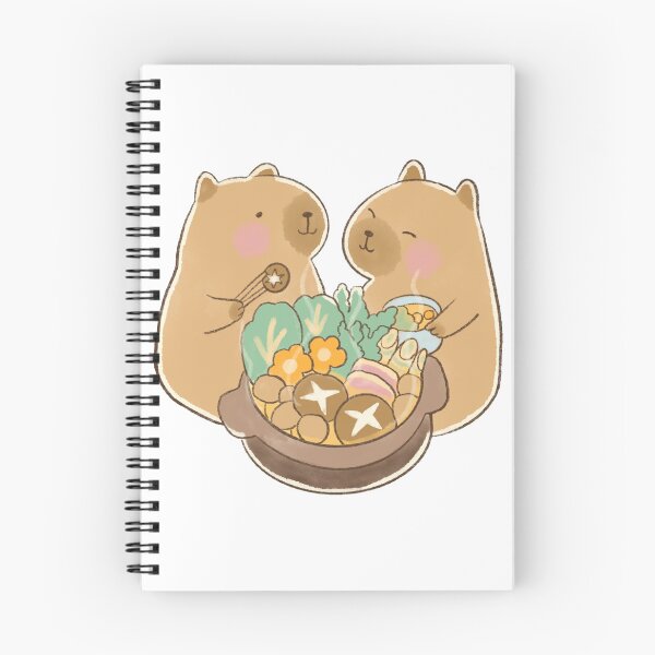 Item preview, Cute Capybaras Enjoying Hot Pot designed and sold by Echo_Design.