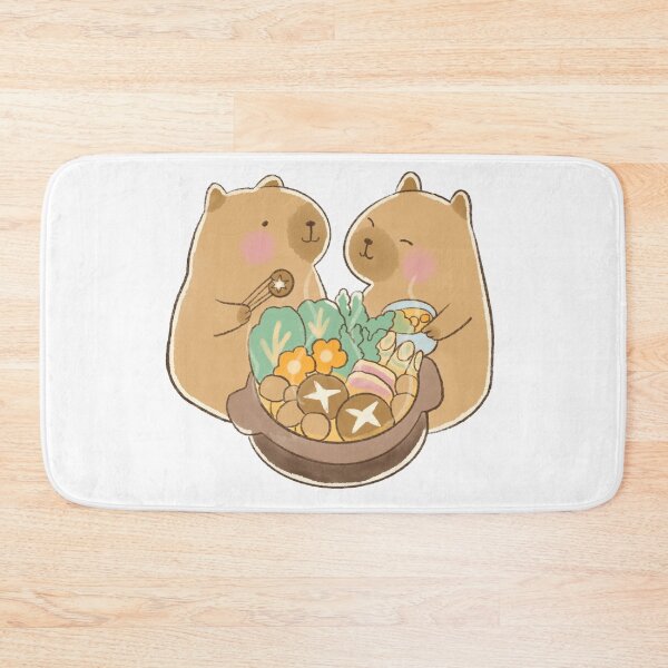 Item preview, Cute Capybaras Enjoying Hot Pot designed and sold by Echo_Design.