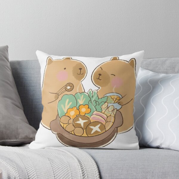 Item preview, Cute Capybaras Enjoying Hot Pot designed and sold by Echo_Design.