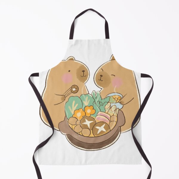 Item preview, Cute Capybaras Enjoying Hot Pot designed and sold by Echo_Design.