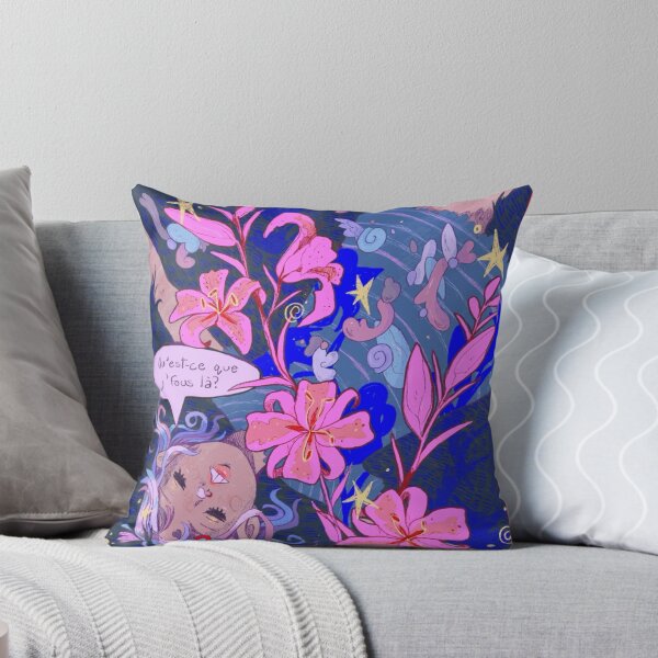 Item preview, Psychedelic Weirdcore Collage with Pink Lilies designed and sold by SilasWexford.