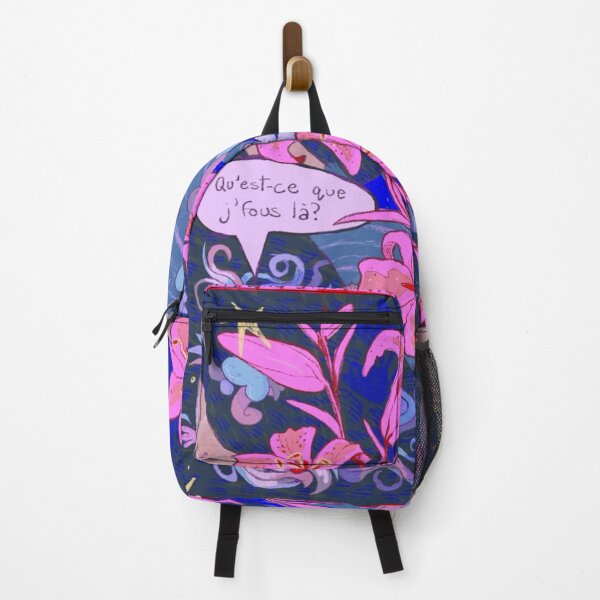 Item preview, Psychedelic Weirdcore Collage with Pink Lilies designed and sold by SilasWexford.