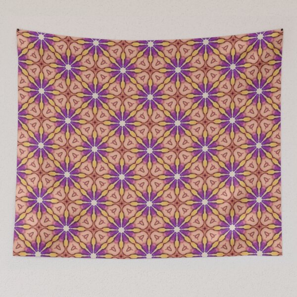 Item preview, Purple Floral Burst Pattern designed and sold by Shy Fractal Designs.