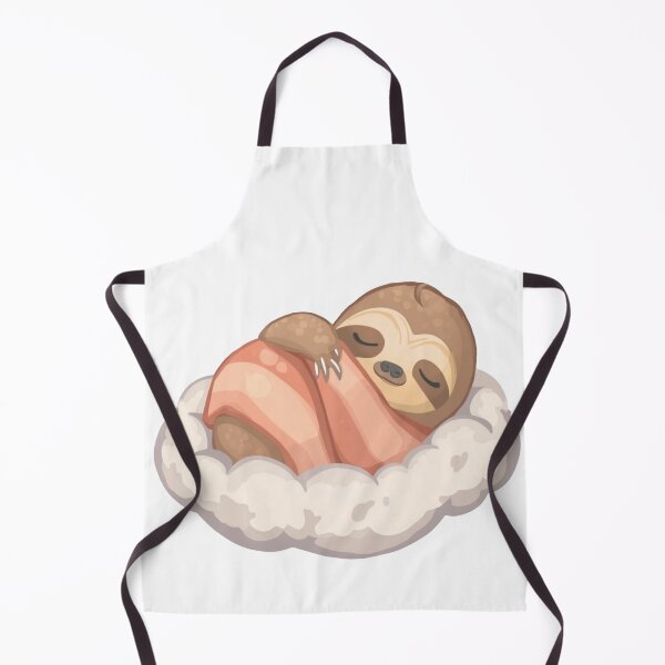 Item preview, Cute Sleeping Sloth Cozy Slumber on a Cloud Kawaii Art designed and sold by Ankushpc.