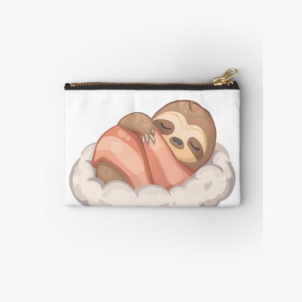Item preview, Cute Sleeping Sloth Cozy Slumber on a Cloud Kawaii Art designed and sold by Ankushpc.