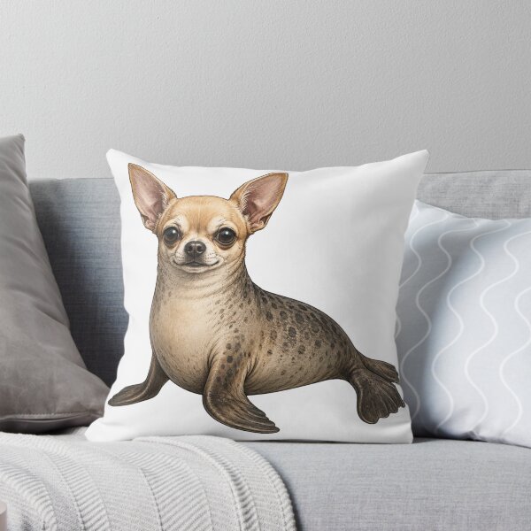 Item preview, Chihuahua Seal Hybrid – Whimsical Ocean Animal Illustration designed and sold by bloomrocketz.