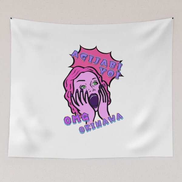 Item preview, OKINAWA AGIJABIYOI pink designed and sold by kanaehonkawa.