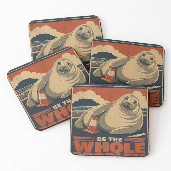 Item preview, Neil The Seal Be The Whole Problem Retro Poster designed and sold by haitrieuic96.