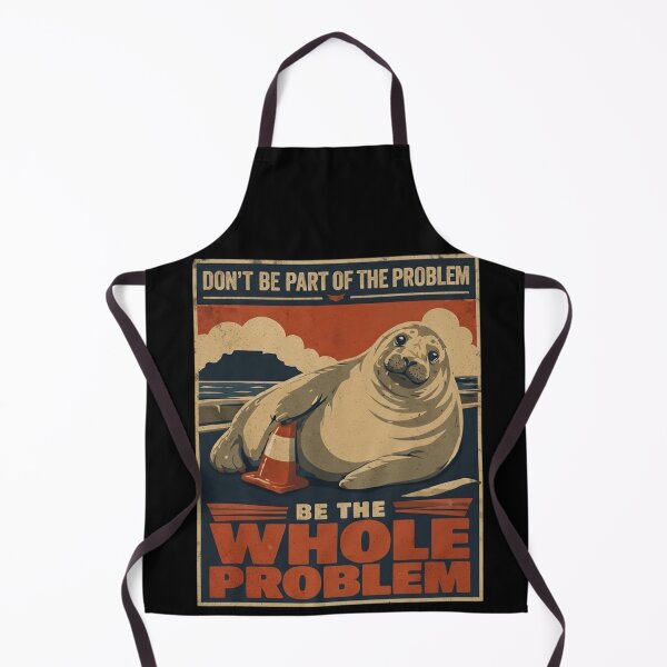 Item preview, Neil The Seal Be The Whole Problem Retro Poster designed and sold by haitrieuic96.