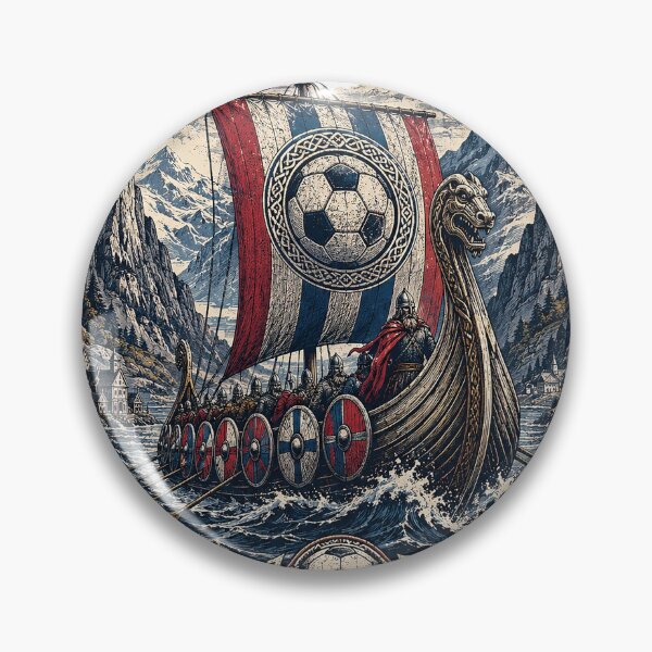 Item preview, Norway Viking Longship Soccer Heritage designed and sold by JasKei-Designs.