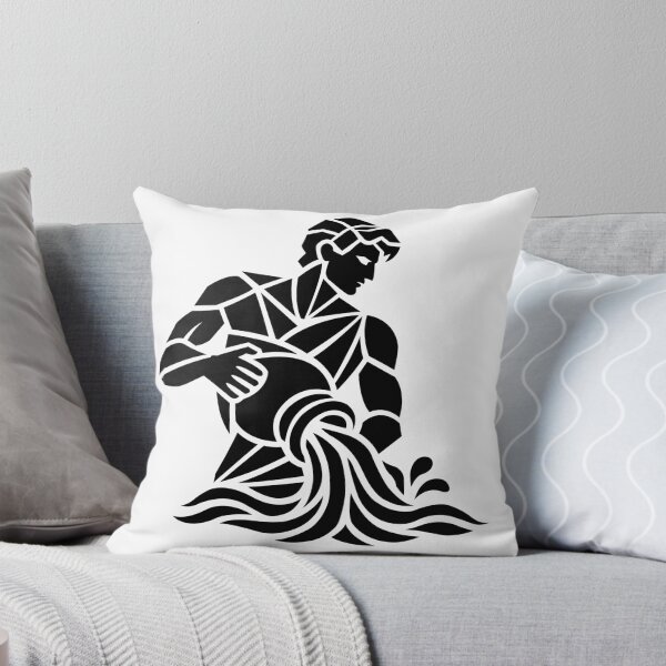 Item preview, Aquarius Zodiac Sign – Minimalist Zodiac Design designed and sold by SivaroStudio.