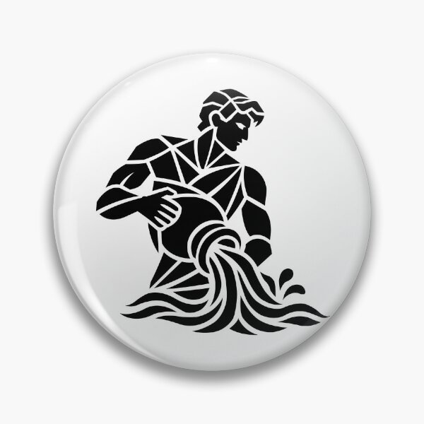 Item preview, Aquarius Zodiac Sign – Minimalist Zodiac Design designed and sold by SivaroStudio.