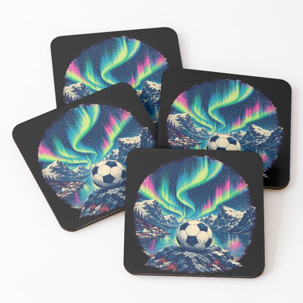 Item preview, Norway Soccer Northern Lights Fjord designed and sold by JasKei-Designs.