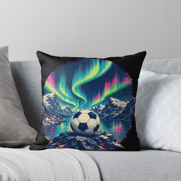 Item preview, Norway Soccer Northern Lights Fjord designed and sold by JasKei-Designs.