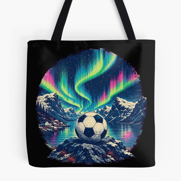 Item preview, Norway Soccer Northern Lights Fjord designed and sold by JasKei-Designs.