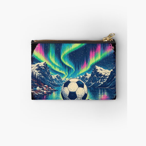 Item preview, Norway Soccer Northern Lights Fjord designed and sold by JasKei-Designs.