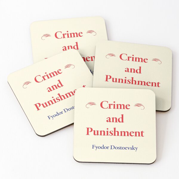 Item preview, Fyodor Dostoevsky Crime and Punishment, Russian Novelist, Classic Literature designed and sold by CharlottePlaceArt.