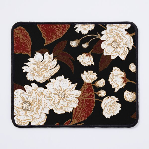 Item preview, Black Red Gold chinoiserie seamless pattern designed and sold by SugarCore.